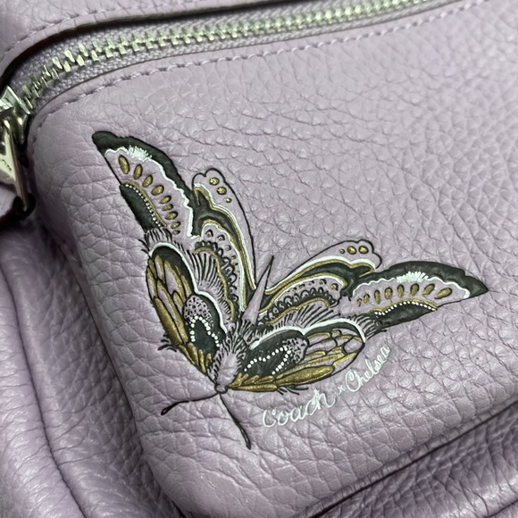 Coach Chelsea Champlain Mini Charlie Backpack Purse Purple Tattoo Graphic Lilac - Picture 7 of 14